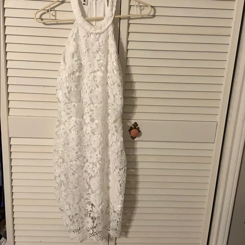 White lace dress